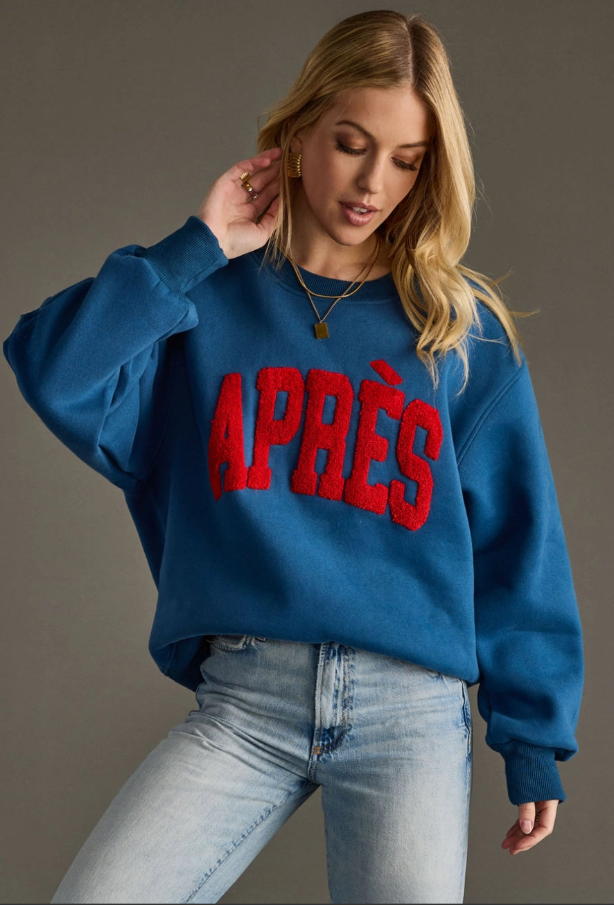 Blue/Red Apres Sweatshirt