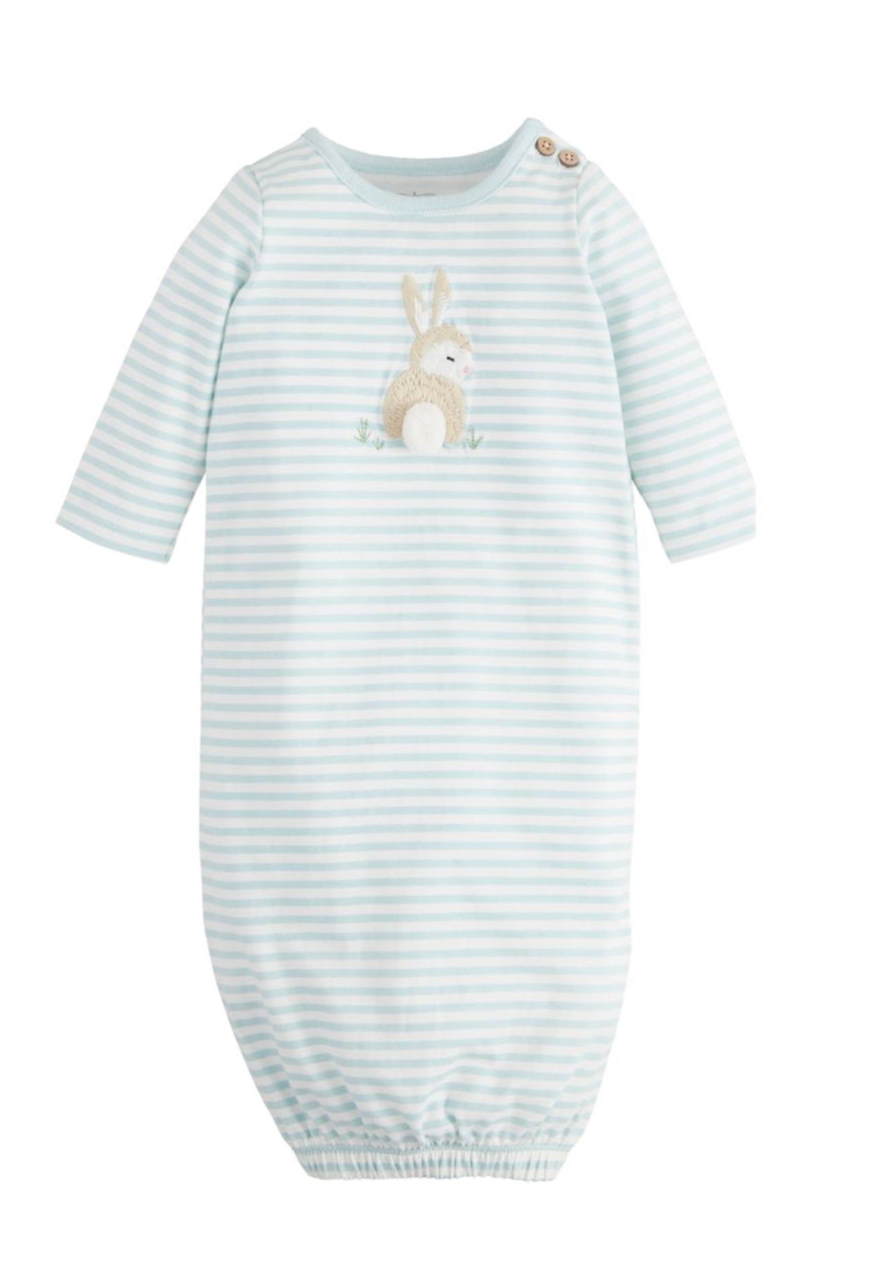 BLUE STRIPE BUNNY GOWN