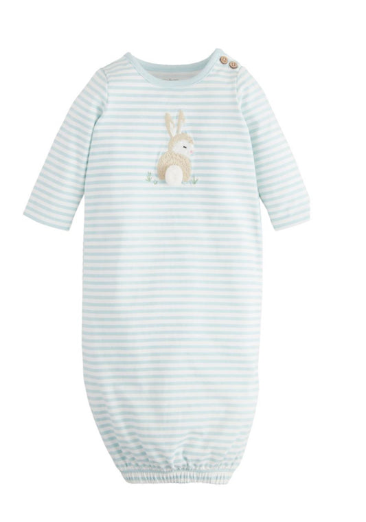 BLUE STRIPE BUNNY GOWN