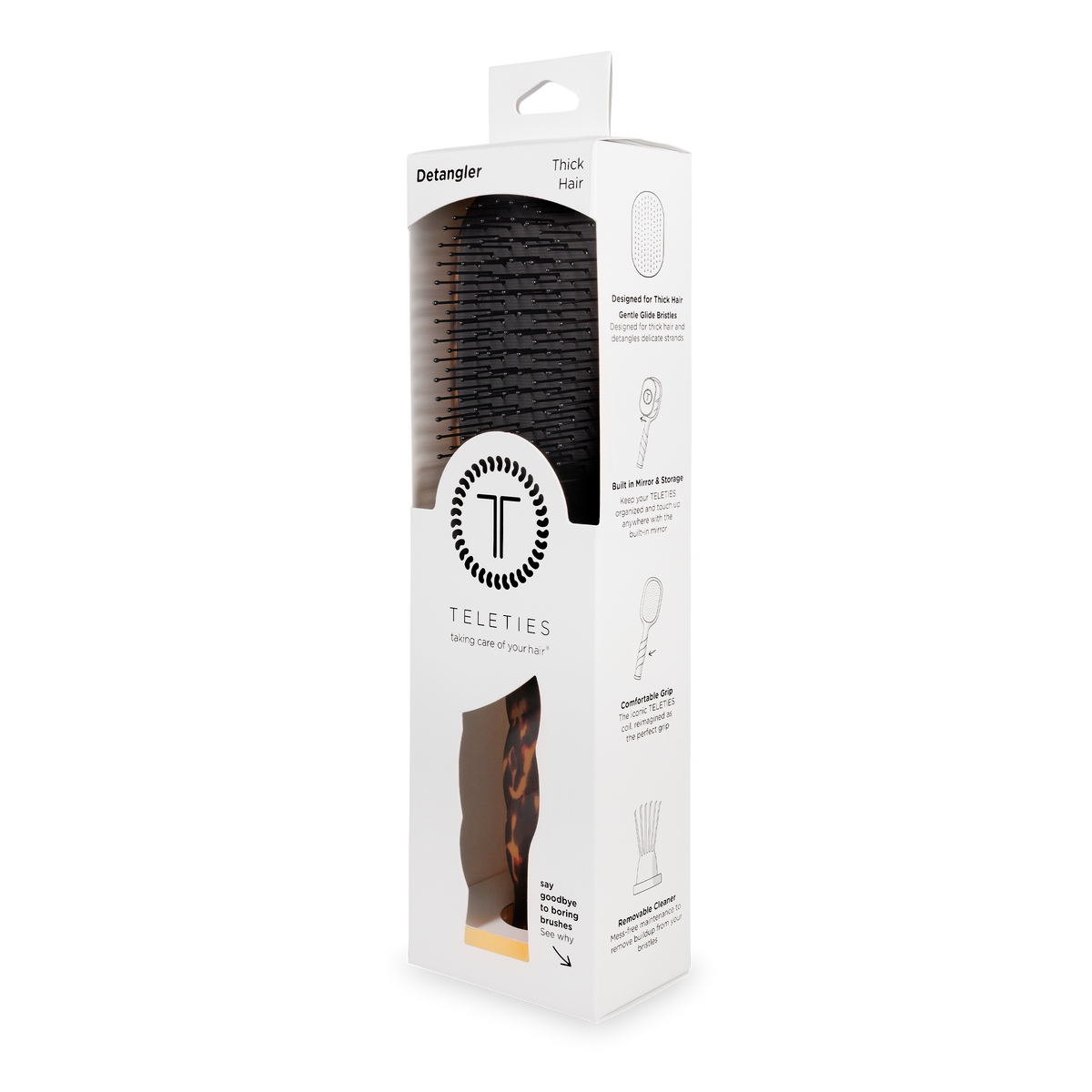 Detangler Brush |Tortoise| Thick