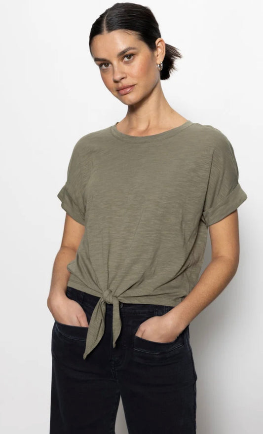ALL DAY TIE TEE - trail green  Sanctuary