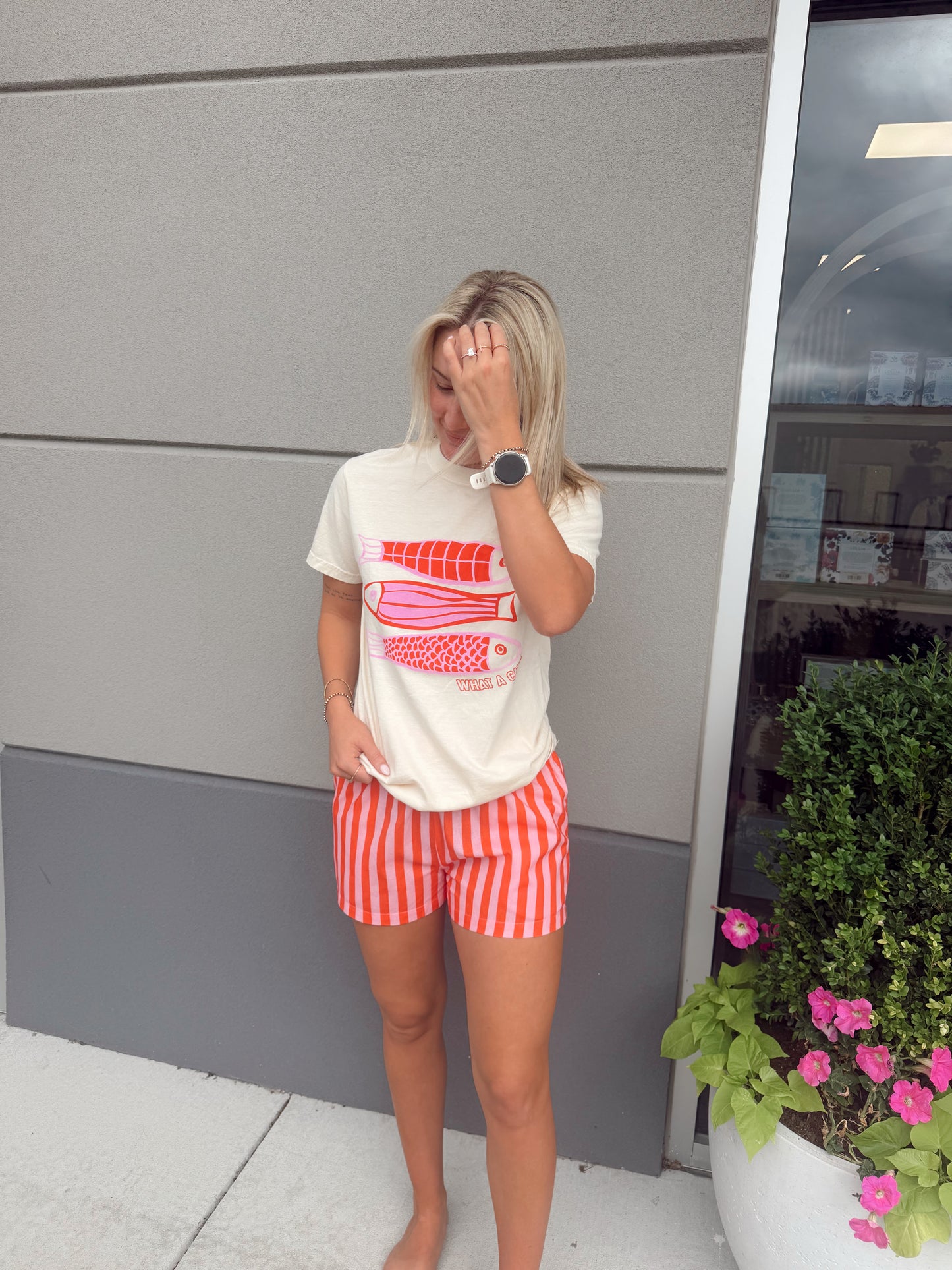 WHAT A CATCH FISH TEE