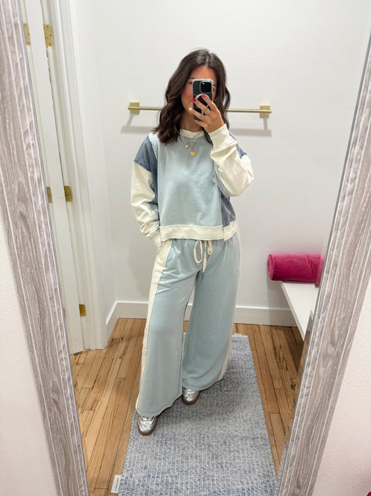 emma color block pullover top