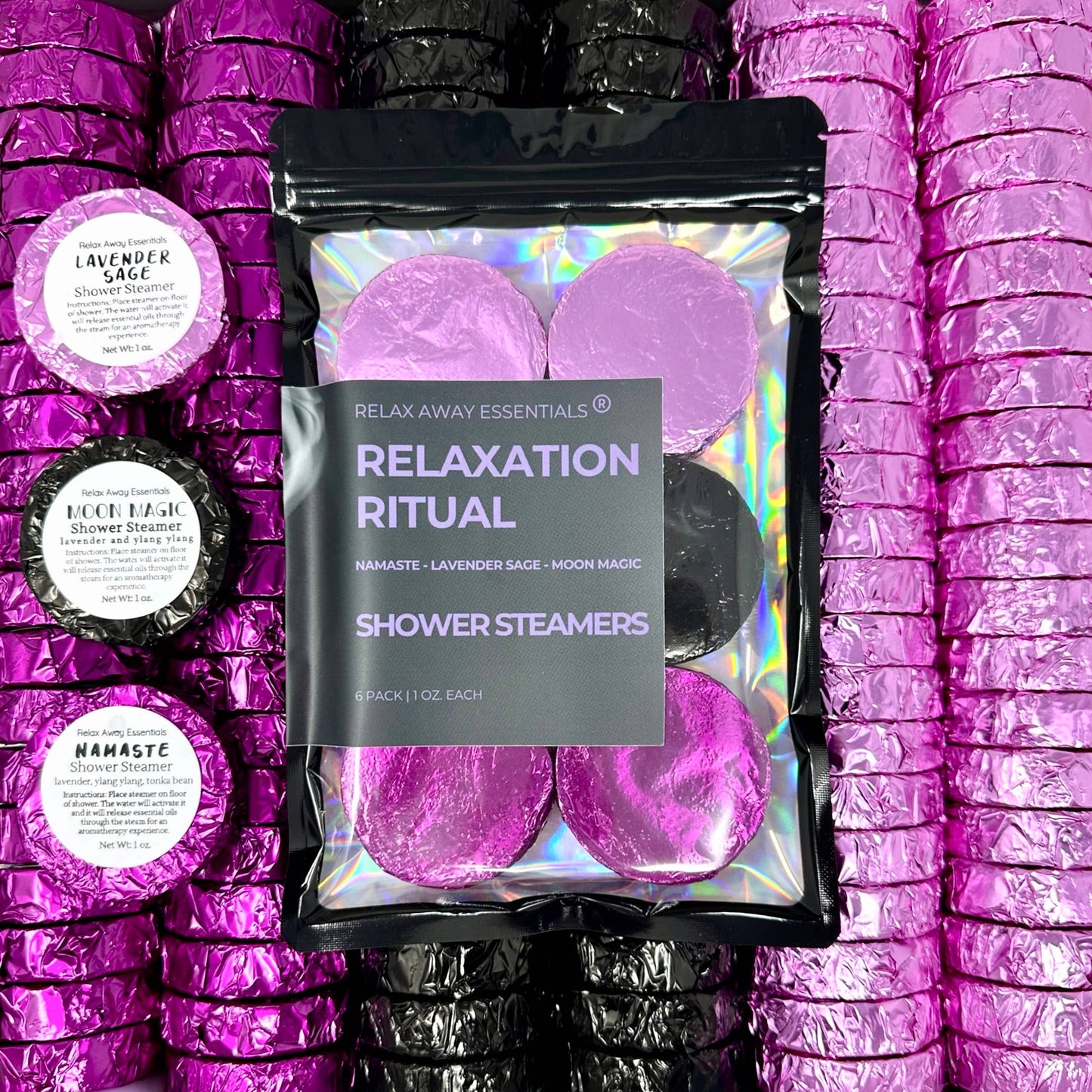 Relaxation Ritual Shower Steamers 6 Pack - Made in USA