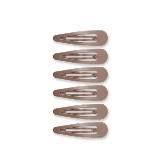 Truly Taupe Snap Clips (6Ct)
