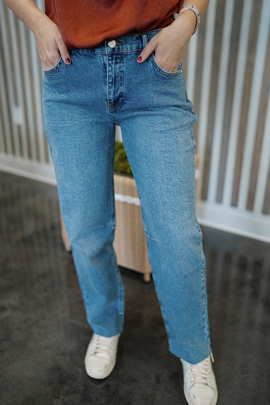 Dylan High Rise Barrel - Lola Denim