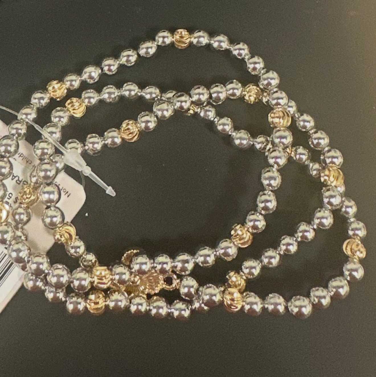 Two toned beaded bracelet