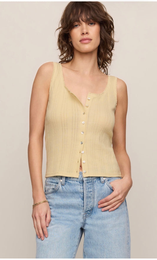 Lainey Pointelle Tank Chiffon Z Supply