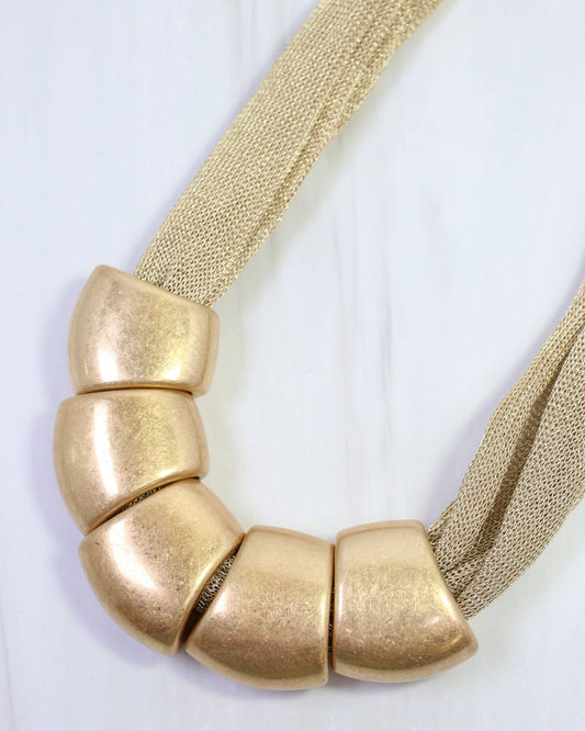 Alexis Mesh Necklace Gold