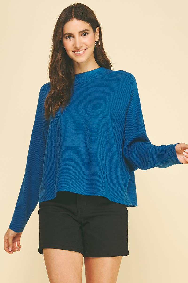 DOLMAN SLEEVES SWEATER TOP