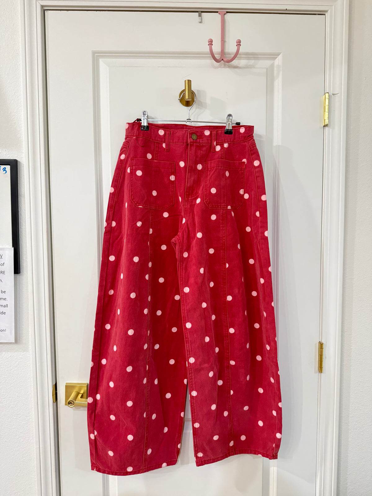 POLKA DOT PRINTED TWILL BARREL