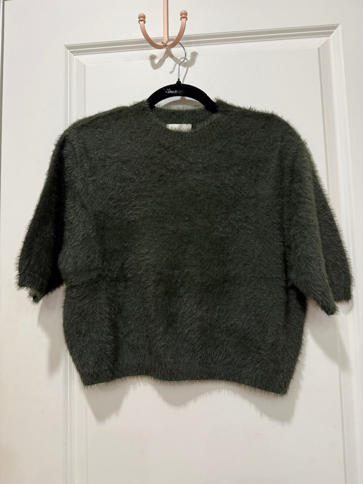 FAUX-FUR SWEATER top (2 colors)