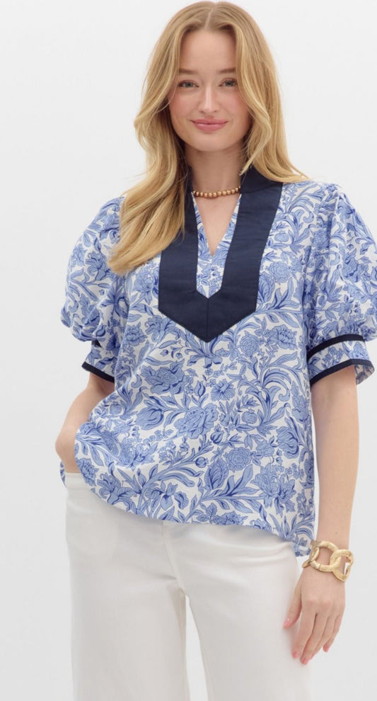 Blue tera blouse