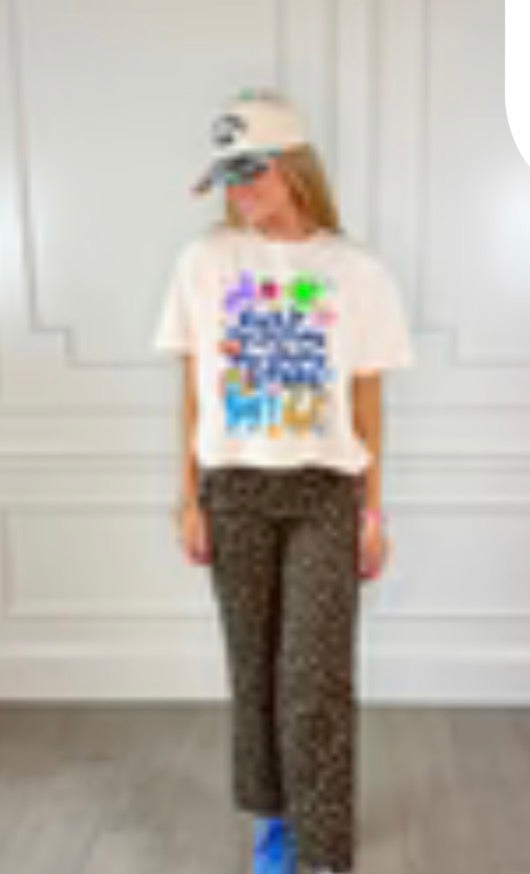 Busy Collecting My Lucky Stars Crop Tee