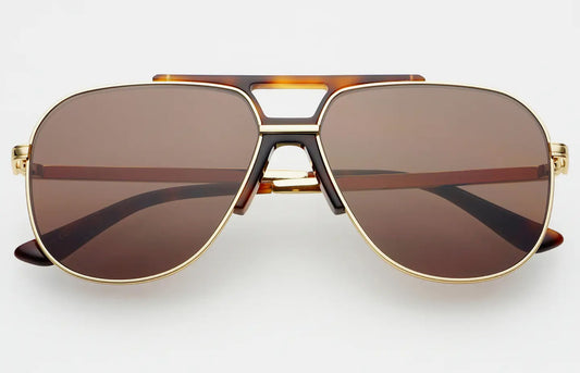 Logan Acetate Aviator Dk  rown Sunglasses - Freyers