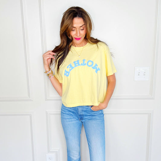Upside-down Mother Puff Cropped Tee