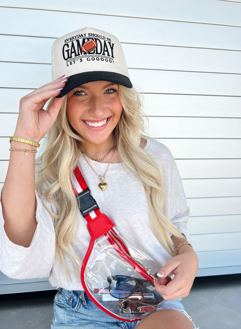 Everyday Should Be Gameday - Black Vintage Trucker Hat