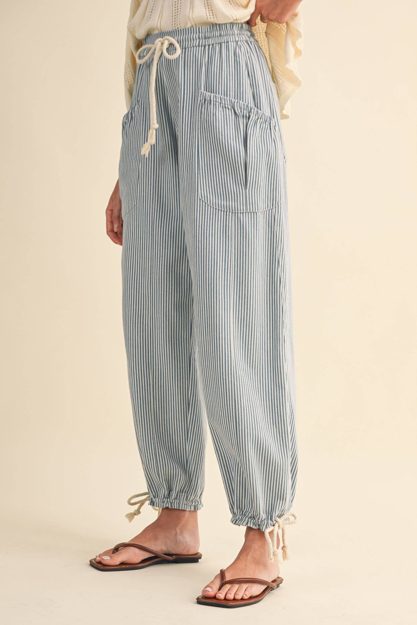 STRIPED PARACHUTE PANTS