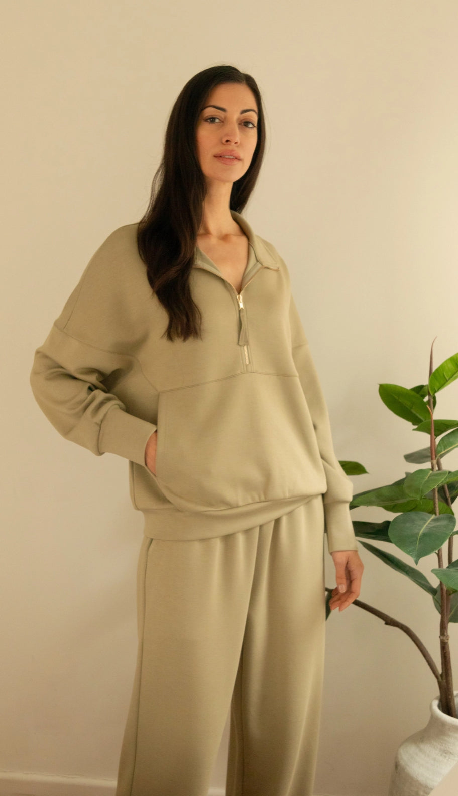 Modal Jogger Set - Light Olive