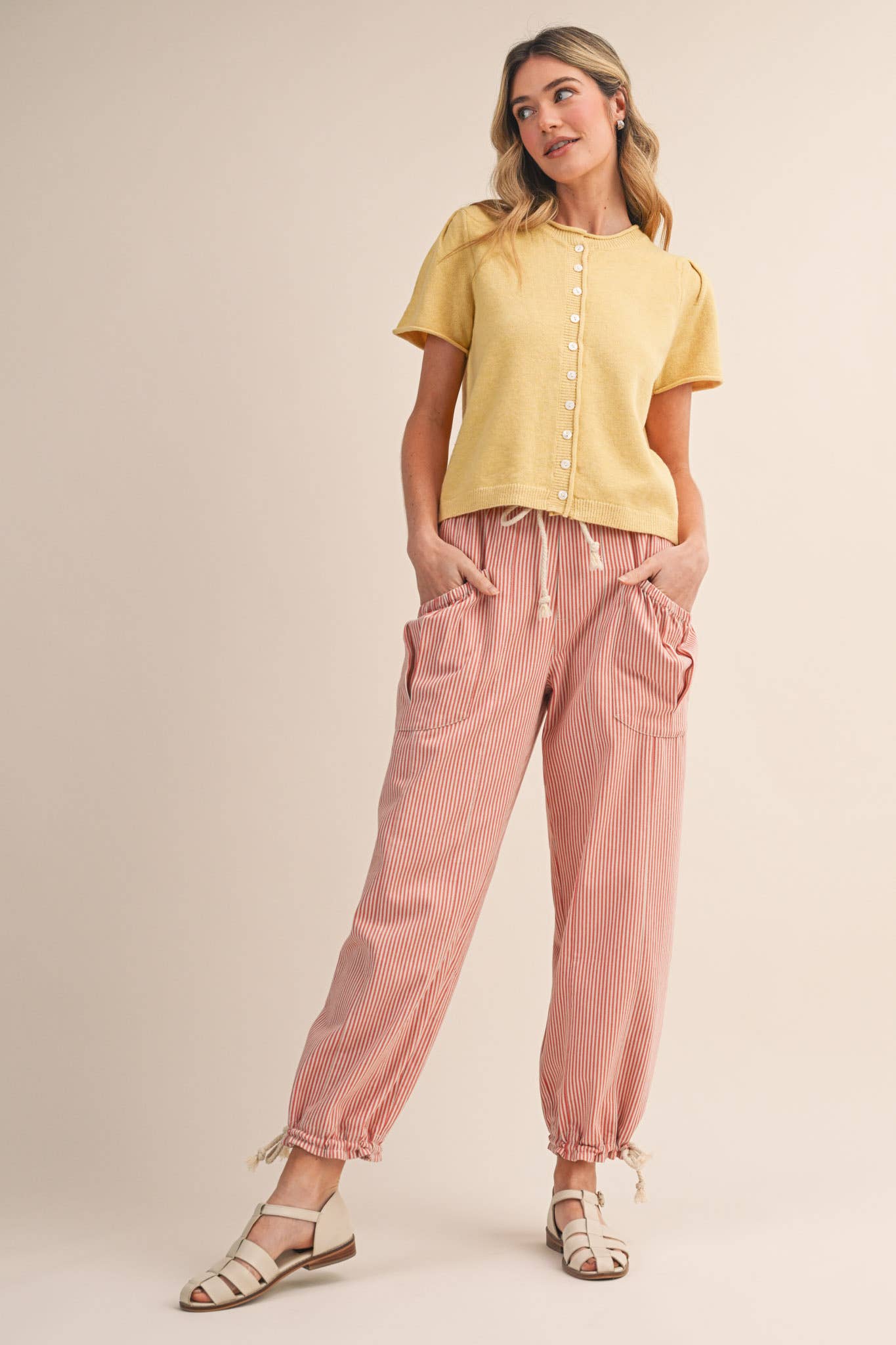 STRIPED PARACHUTE PANTS