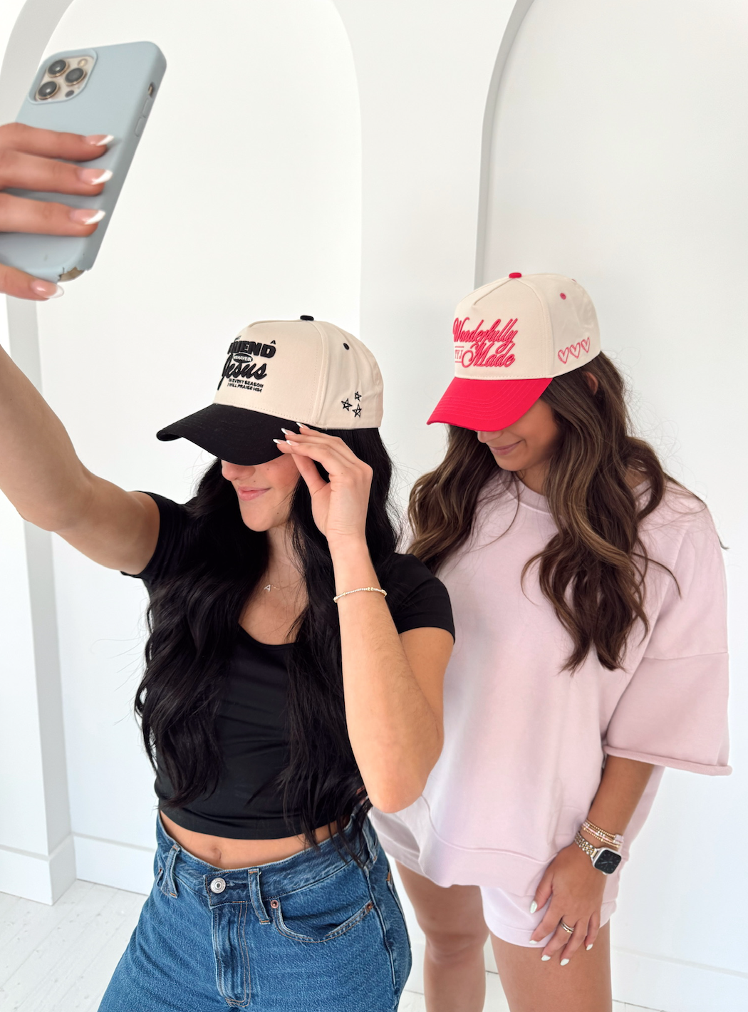 Friend in Jesus - Black Vintage Trucker Hat
