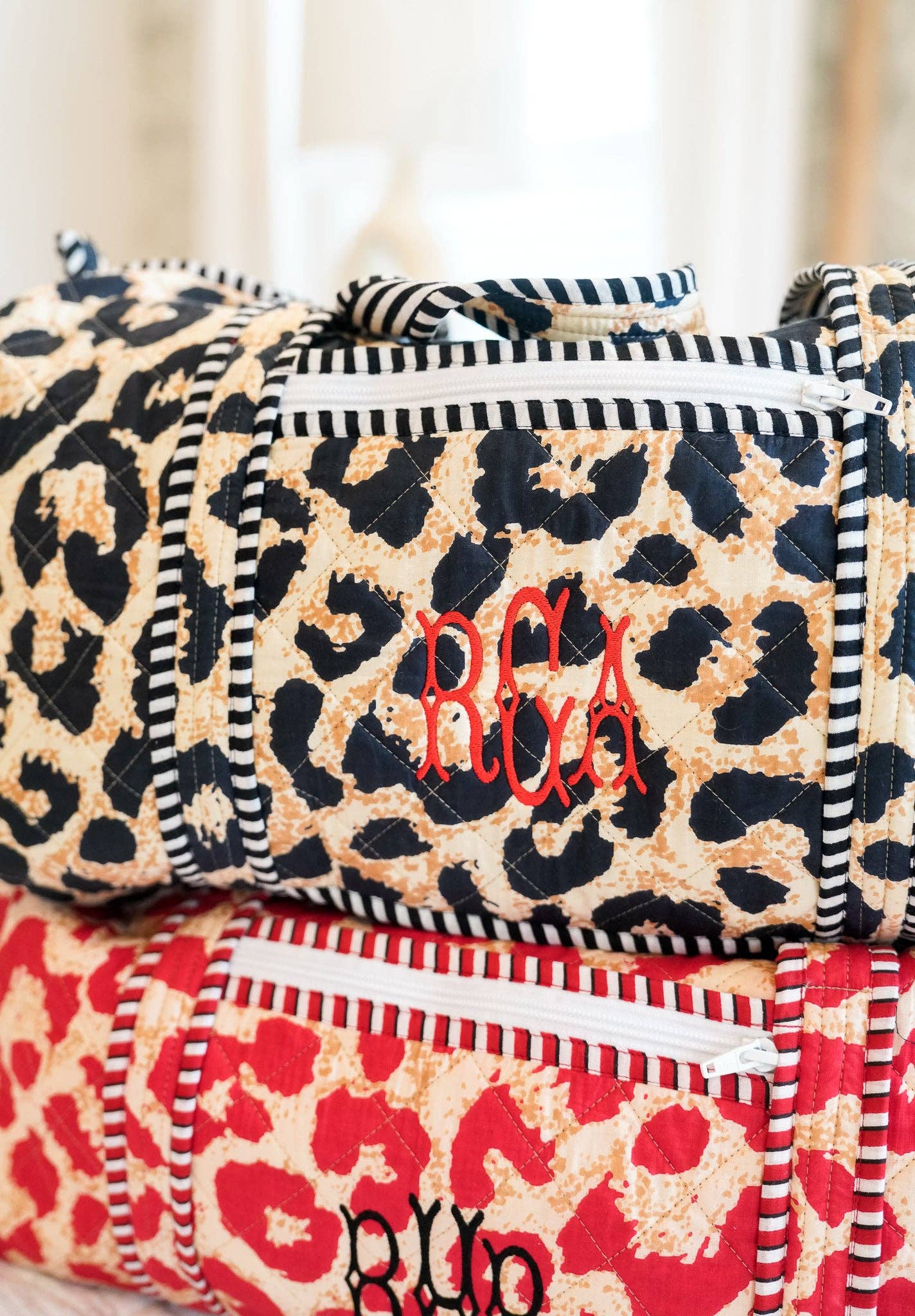 Quilted Block Print - Leopard Collection