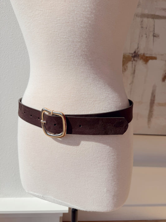 Dark Caco Suede -  Carter belt