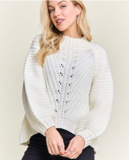 Creamy sweater