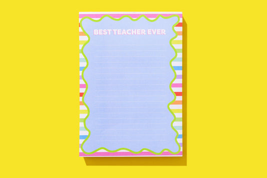 Notepad w/ Magnet - "Best Teacher Ever" - 100 Sheets