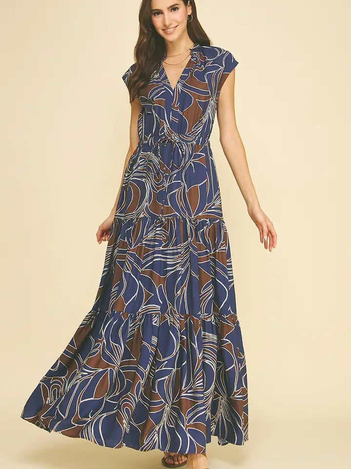 Abstract tiered maxi