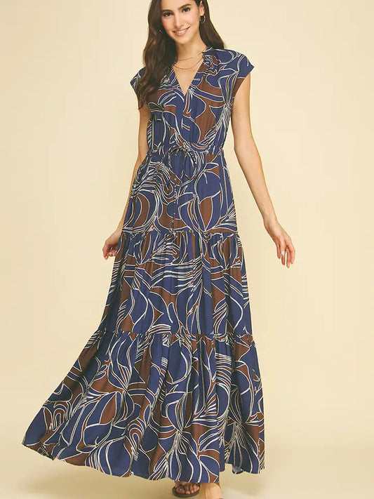 Abstract tiered maxi