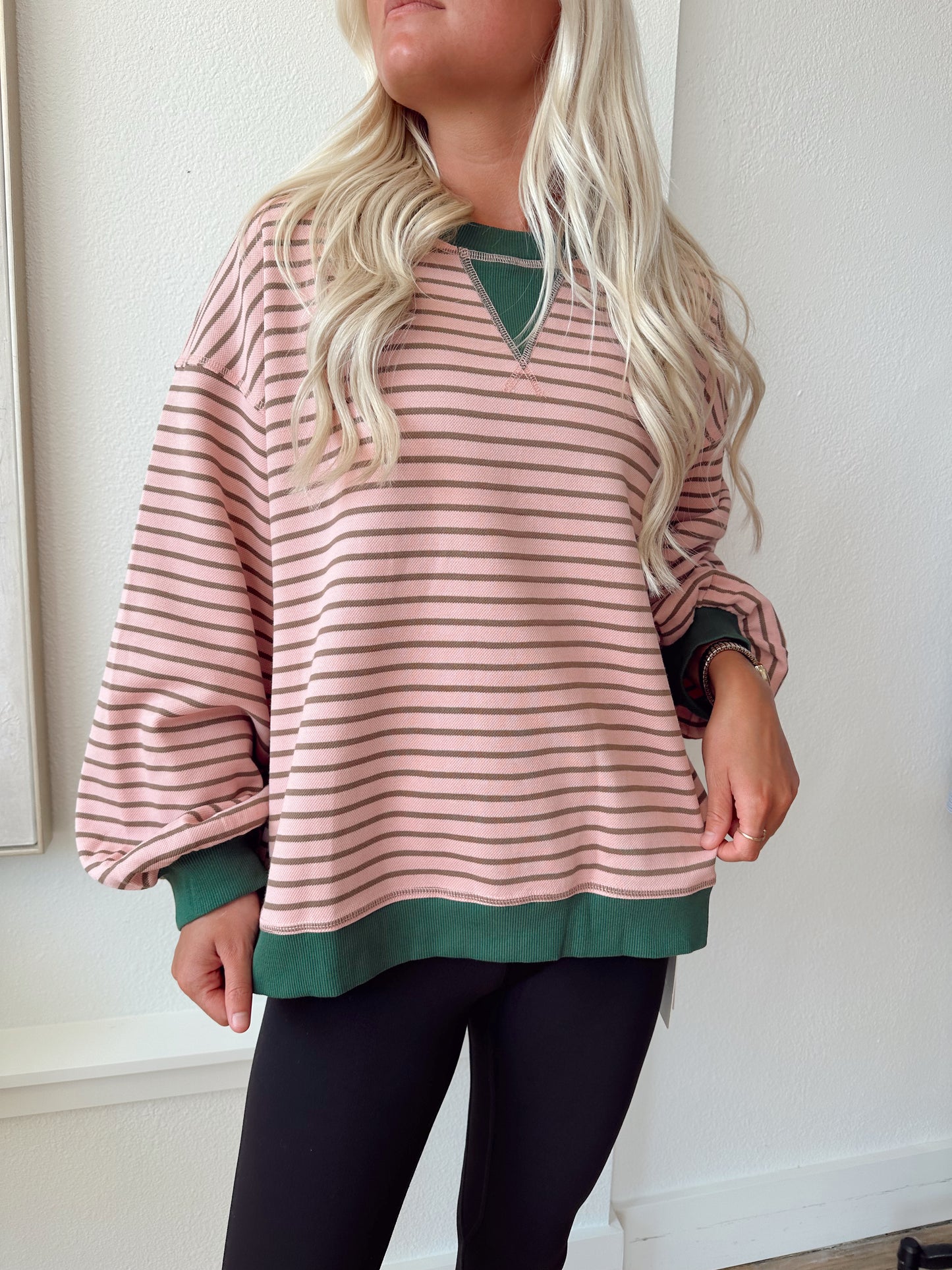 Stripe It Moment Sweatshirt (2 colors)