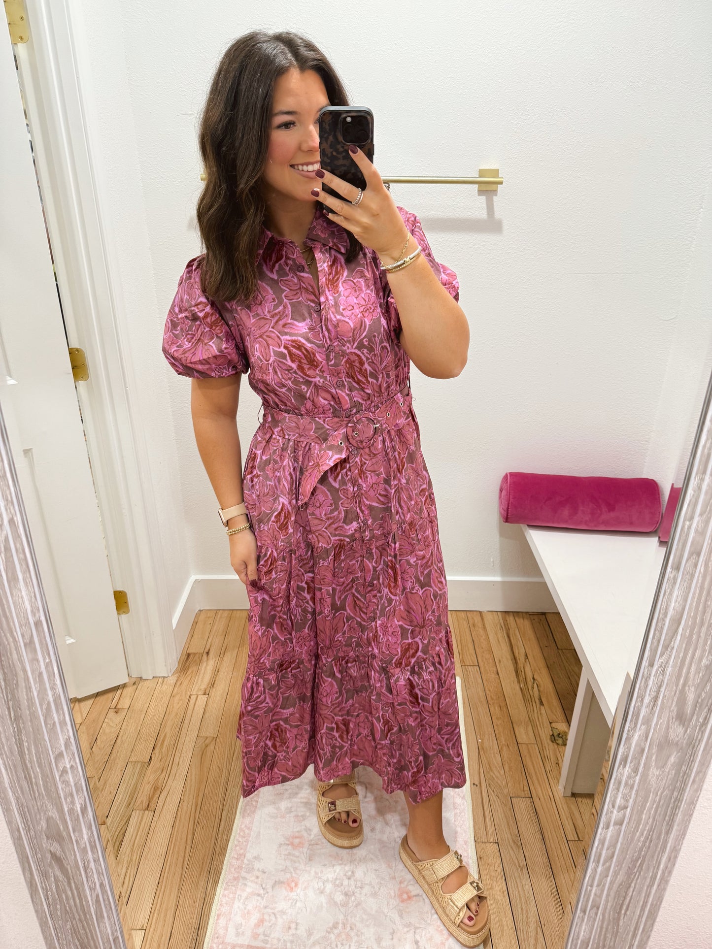 Rosy brown dress