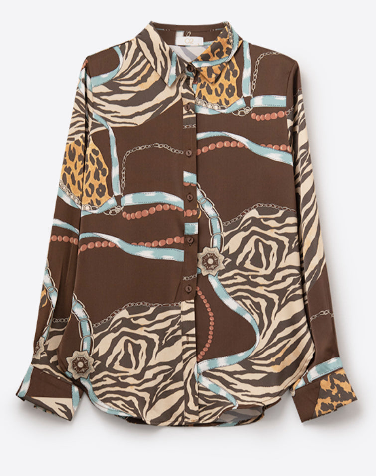 Brown Multi Print Q