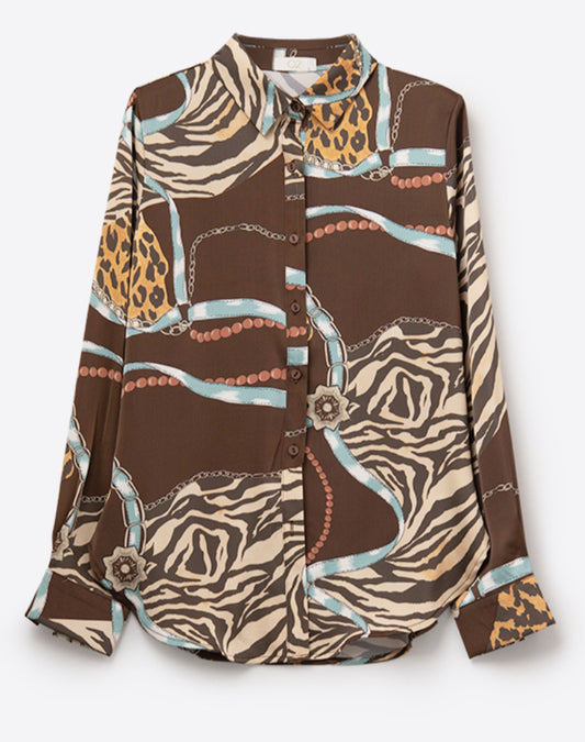 Brown Multi Print Q