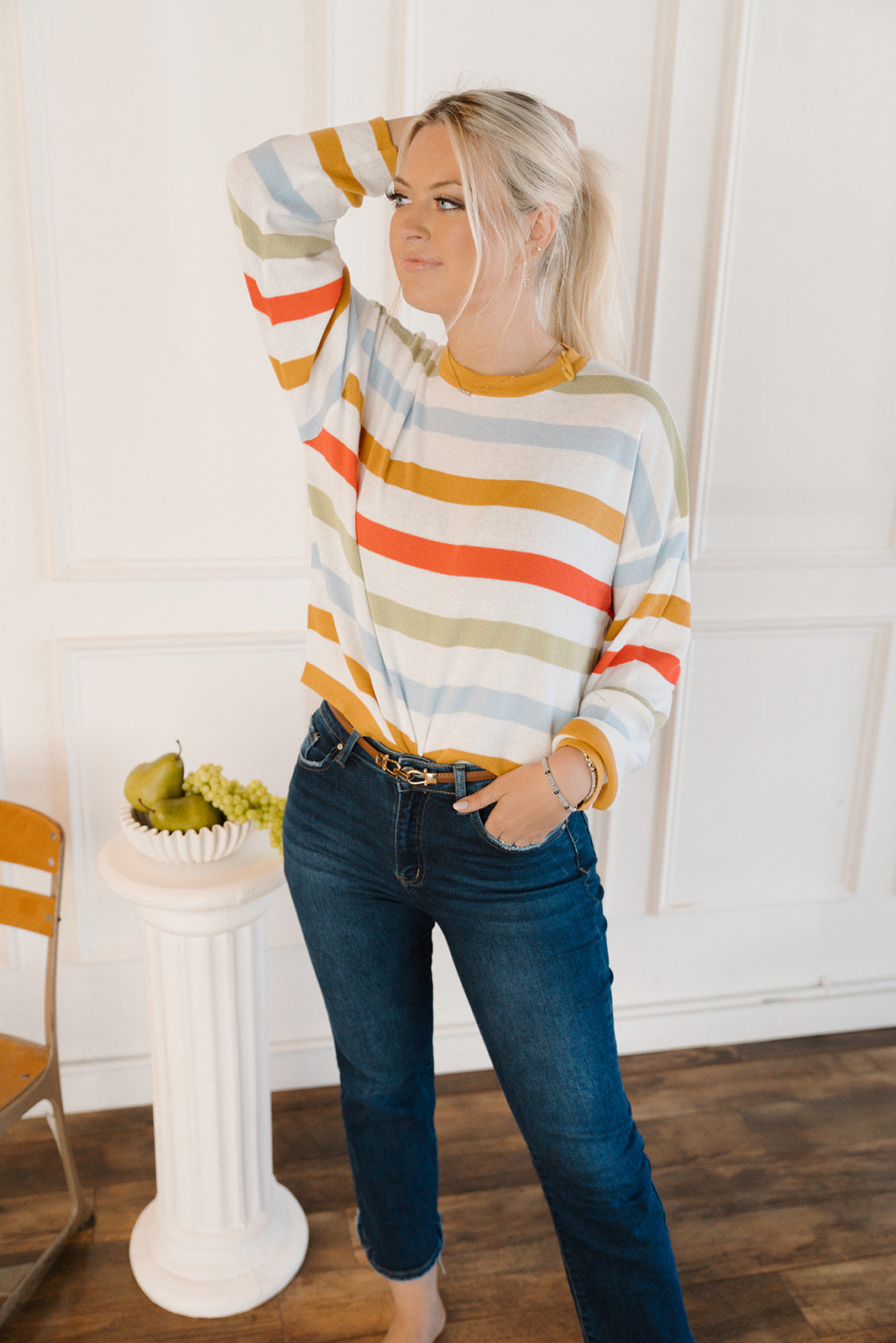 Poppy combo sweatshirt