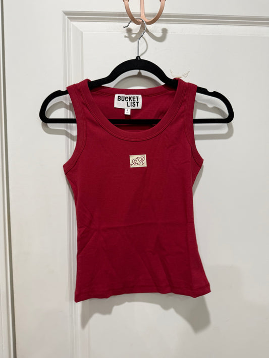 "AR" HERITAGE PATCH RIBBED TANK TOP