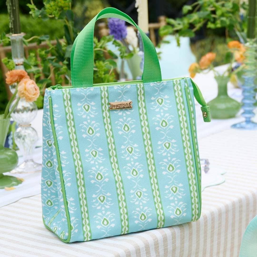 Rosemary Stripe Blue Lunch Bag