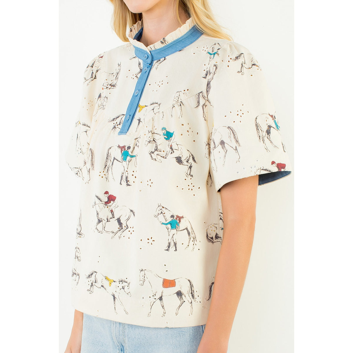 Horse print top