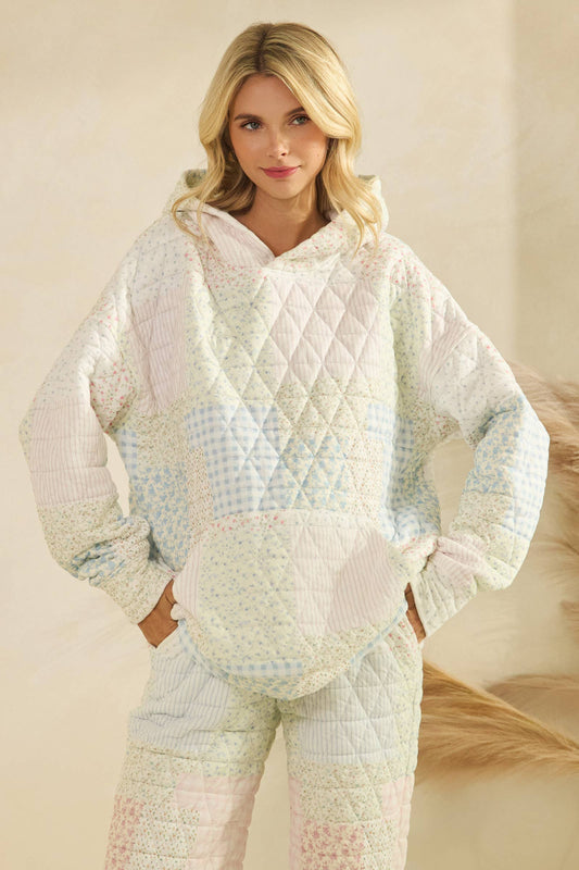 Floral textured oversized Hoodie