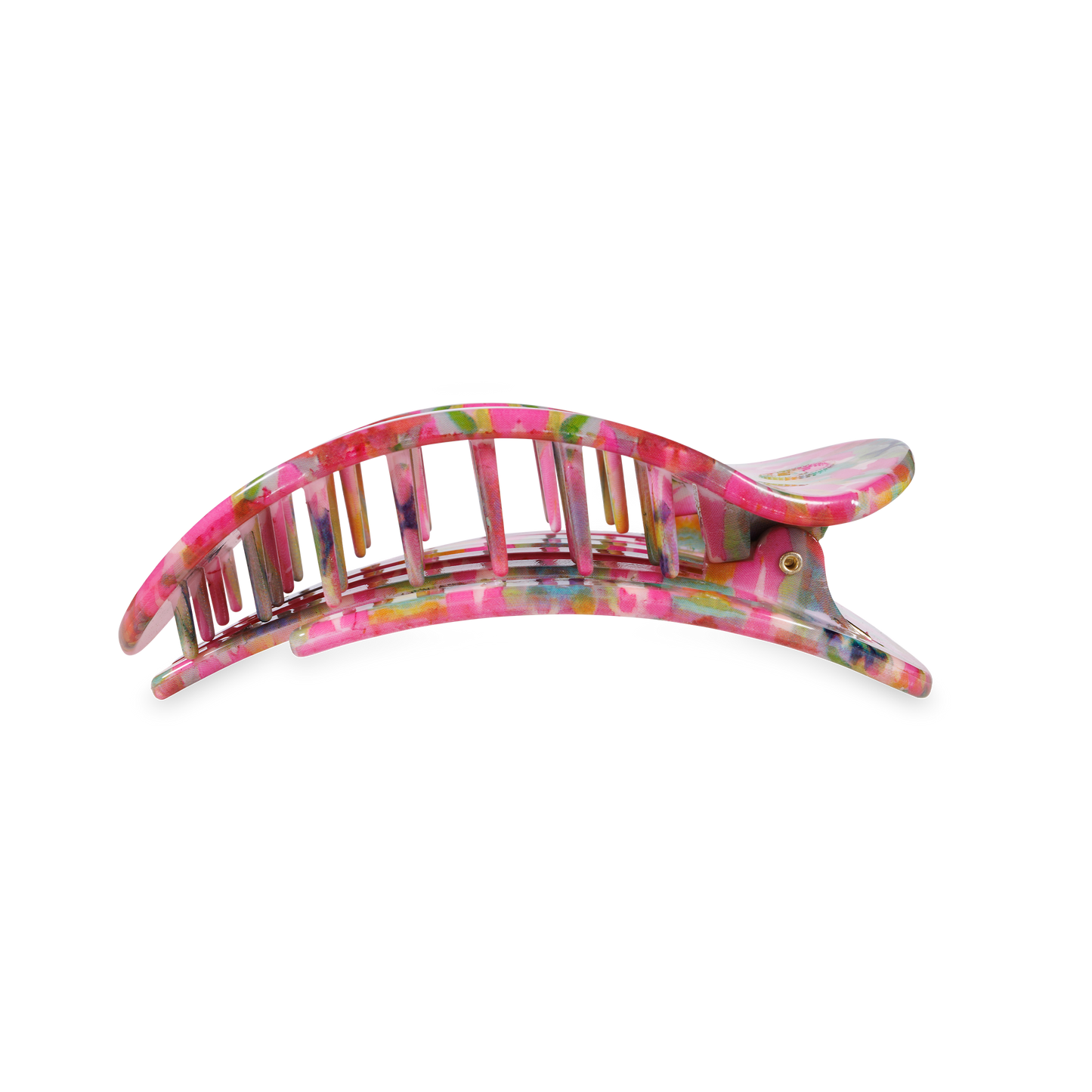 Fuchsia Dream | Medium | Flat Round Hair Clip