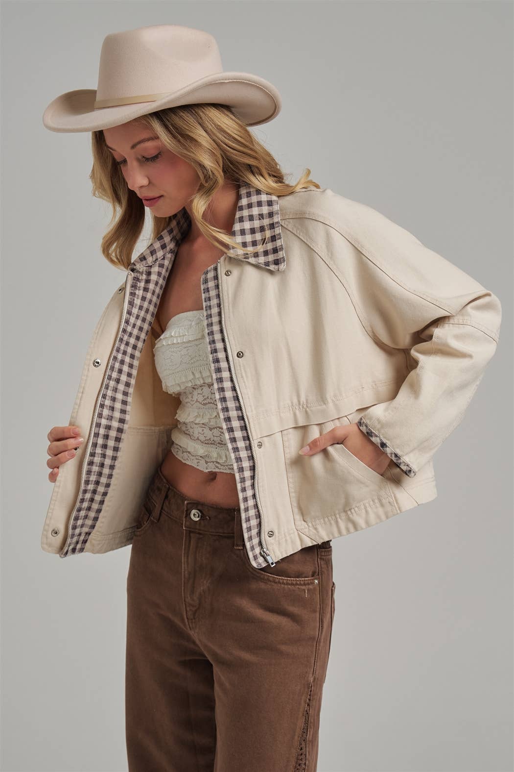 VINTAGE OXFORD CANVAS TWILL FALL JACKET_