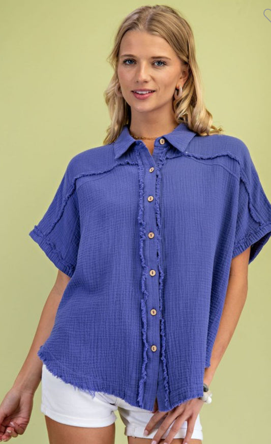 Stacey Gauze top (multiple colors)
