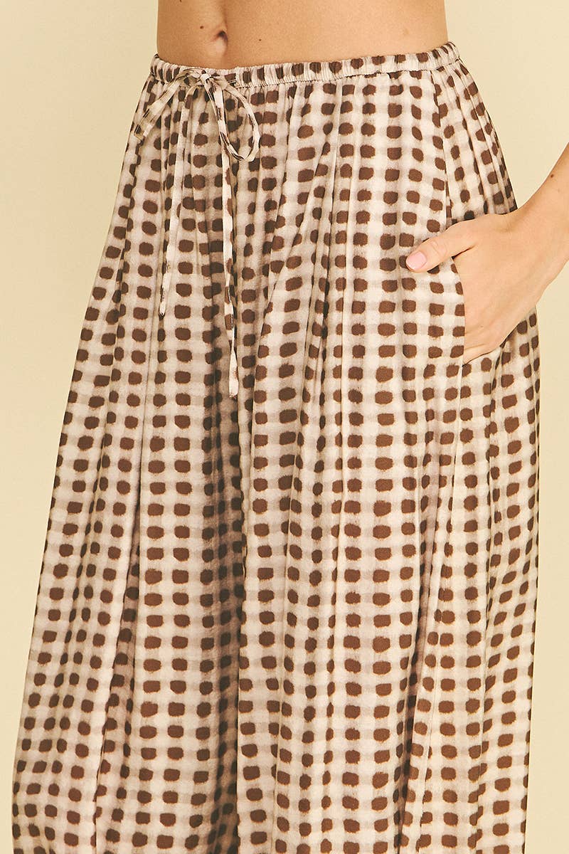GEO DOT PRINT HAREM PANT