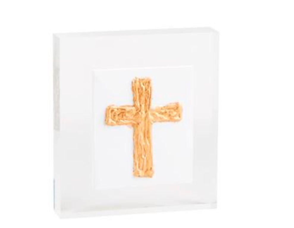 SMALL ACRYLIC CROSS PLAQUE