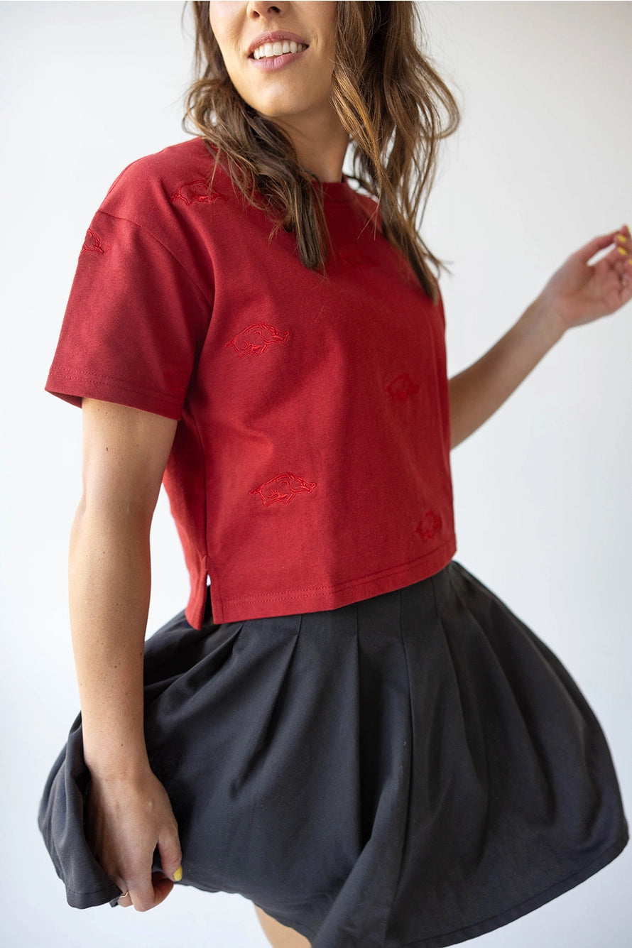 Arkansas Ritter Crop Tee