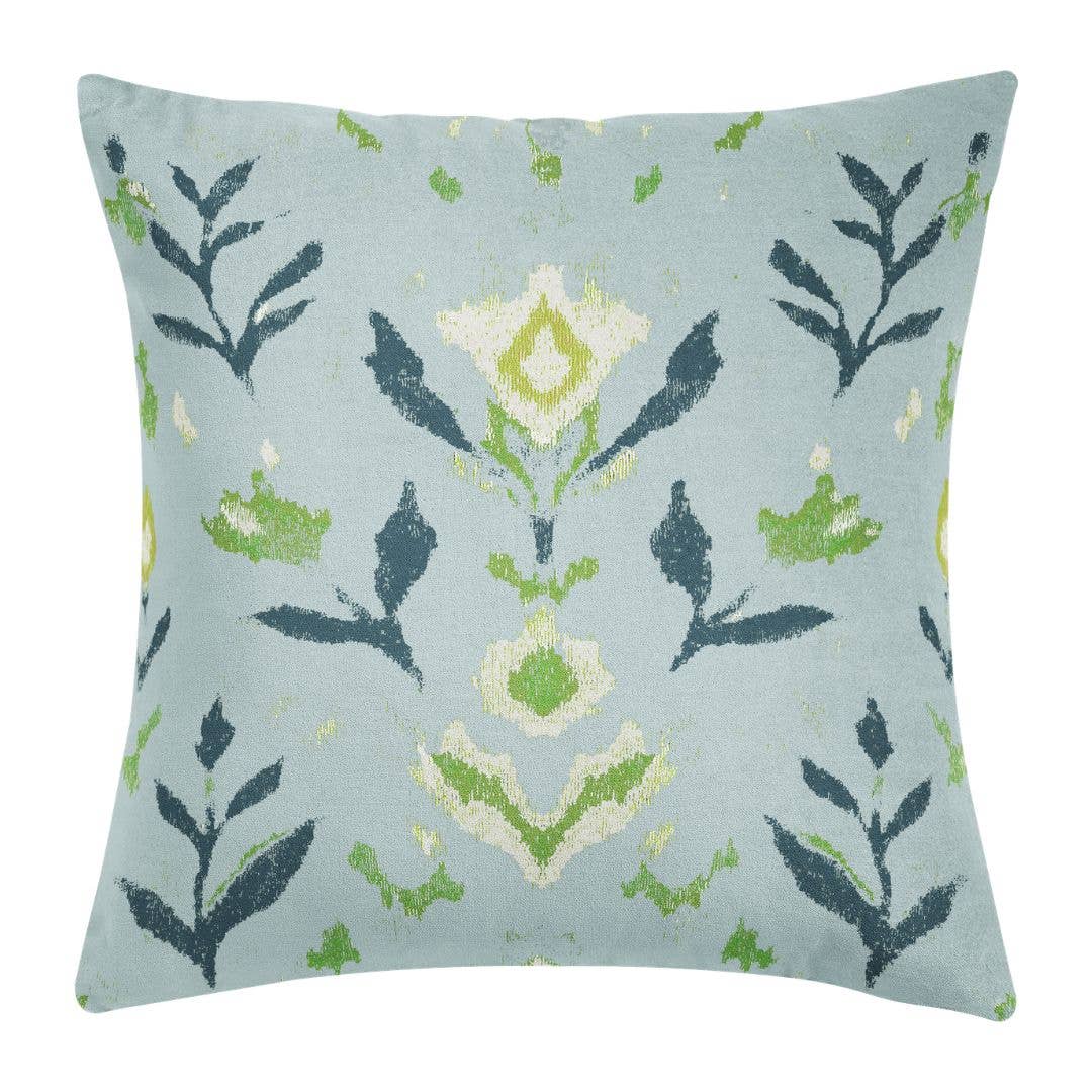 Petal Garden Navy Decorative Pillow