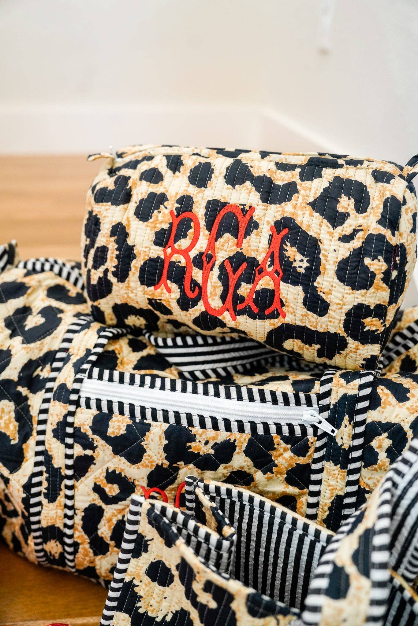 Quilted Block Print - Leopard Collection