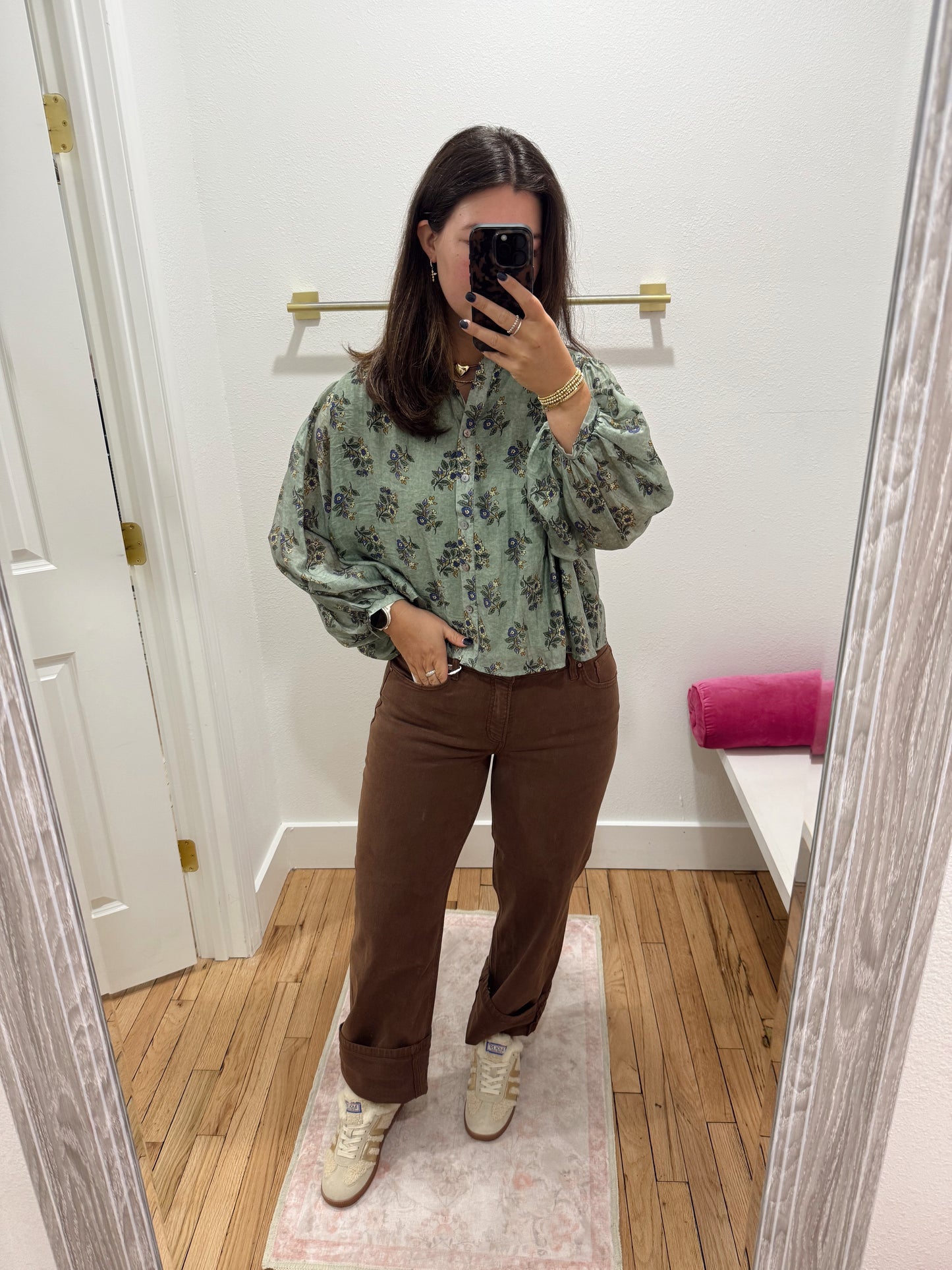 Risen cocoa barrel baggy jeans