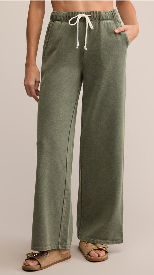 Hunter Knit Denim pant green - Z Supply